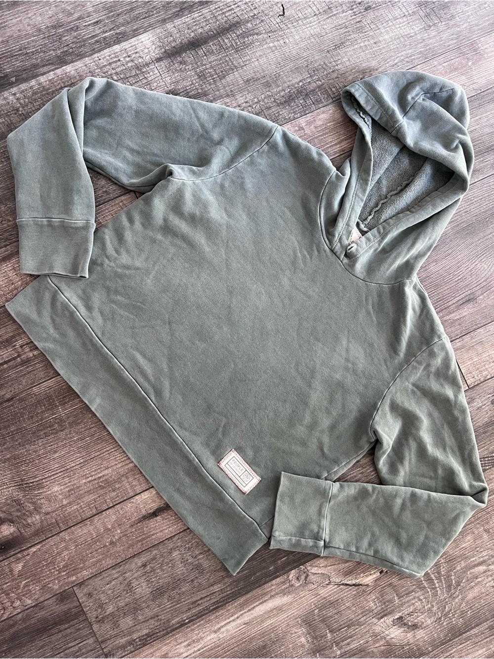 People of Leisure Women's Green Sweatshirt Hoodie - Ethical Sustainable